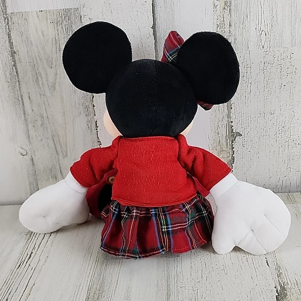Disney Minnie Mouse Disney Store Holiday 2016 plaid skirt and bow